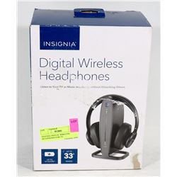 INSIGNIA DIGITAL WIRELESS HEADPHONES FOR TV