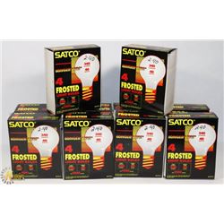 CASE OF 40 SATCO 40 WATT FROSTED LIGHT BULBS