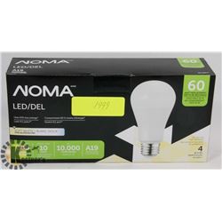 CASE OF 4 NEW NOMA 60 WATT LED LIGHT BULBS