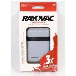 NEW RAYOVAC 6000 MAH POWER BANK / PHONE