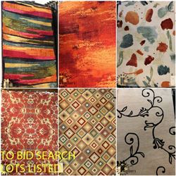 FEATURE LOTS: RUGS & CARPETS!