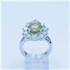 Image 6 : 3.00 ctw Citrine and Diamond Ring - 14KT White Gold