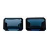 Image 1 : 60.00 ctw. Natural Emerald Cut London Blue Topaz Parcel of Two