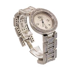 Cartier Men's Pasha Wristwatch with Custom Diamonds - Stainless Steel