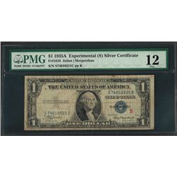 1935A $1 Experimental Silver Certificate Note Fr.1610 PMG Fine 12