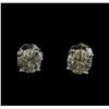 14KT White Gold 1.36 ctw Diamond Stud Earrings
