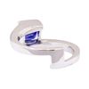 Image 3 : 1.50 ctw Blue Sapphire Solitaire Ring - 14KT White Gold