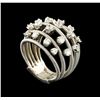 Image 4 : 1.02 ctw Diamond Ring - 14KT White Gold