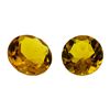 Image 1 : 7.34 ctw.Natural Round Cut Citrine Quartz Parcel of Two