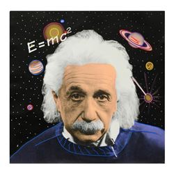 Einstein by Steve Kaufman (1960-2010)