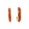 Nastacio Coral Earrings - 14KT Yellow Gold