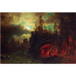 Trapper's Camp by Albert Bierstadt