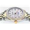 Image 6 : Rolex Mens 2 Tone 14K MOP Princess Cut Diamond Datejust Wristwatch With Rolex Bo