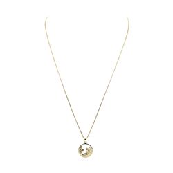 Religious Theme Pendant with Chain - 14KT Yellow Gold