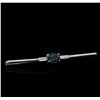 Image 1 : 0.66 ctw Blue Sapphire and Diamond Pin - Platinum