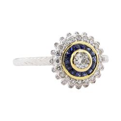 0.44 ctw Diamond Ring - 18KT Two-Tone Gold