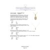 Image 3 : 1.24 ctw Diamond Pendant With Chain - 14KT Rose Gold