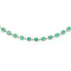 Image 2 : 15.42 ctw Emerald and Diamond Necklace - Platinum