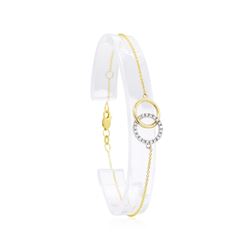 0.2 ctw Diamond Bracelet - 14KT Yellow Gold