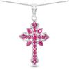 Image 1 : 1.85 Carat Genuine Ruby Sterling Silver Pendant