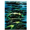 Image 1 : Eyvind Earle (1916-2000), "As Far As I Could See" Limited Edition Serigraph on Paper; Numbered & Han