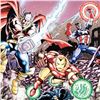 Image 2 : Marvel Comics "Avengers #21" Numbered Limited Edition Giclee on Canvas by George Perez with COA.