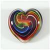 Image 1 : Glass Eye Studios, "Heart of Fire (Bohemian)" Hand Blown Glass Paperweight (Second).