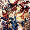 Image 2 : Marvel Comics "Avengers #12.1" Numbered Limited Edition Giclee on Canvas by Bryan Hitch with COA.