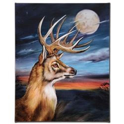  White Tail Moon  Limited Edition Giclee on Canvas by Martin Katon, Numbered and Hand Signed with CO