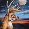 Image 2 : "White Tail Moon" Limited Edition Giclee on Canvas by Martin Katon, Numbered and Hand Signed with CO