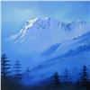 Image 2 : Richard Leung, "Snow Mountain" Limited Edition on Canvas, Numbered and Hand Signed with Letter of Au