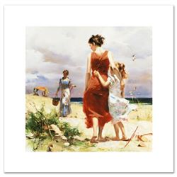  Breezy Days  Limited Edition Artist-Embellished Giclee on Canvas by Pino (1939-2010). AP Numbered a