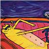 Image 2 : "Cool Cat By Matt" Limited Edition Hand Pulled Original Lithograph By Matt Rinard, Numbered and Hand