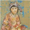 Image 2 : "Little Flower" Limited Edition Lithograph by Edna Hibel (1917-2014), Numbered and Hand Signed with 