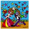 Image 1 : Romero Britto "I Love You" Hand Signed Limited Edition Giclee on Canvas; COA