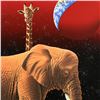 Image 2 : "Our Home Too I, Elephants" Limited Edition Serigraph by William Schimmel, Numbered and Hand Signed 