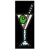 Image 1 : Romero Britto "Black Martini" Hand Signed Limited Edition Giclee on Canvas; Authenticated