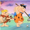 Image 2 : "Fred and Barney Golfing" Limited Edition Giclee from Hanna-Barbera, Numbered with Hologram Seal and