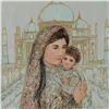 Image 2 : "Majesty at the Taj Mahal" Limited Edition Lithograph by Edna Hibel (1917-2014), Numbered and Hand S