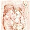 Image 2 : "Nicole with Baby" Limited Edition Lithograph by Edna Hibel (1917-2014), Numbered and Hand Signed wi