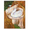Image 1 : Irina Karkabi, "Swann" Hand Embellished Limited Edition on Canvas, Numbered and Hand Signed with Let