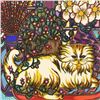 Image 2 : Mara Abboud, "Stained Glass Cat" Limited Edition Lithograph, Numbered and Hand Signed with Letter of