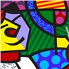 Image 2 : Romero Britto "Tennis Match" Hand Signed Giclee on Canvas; Authenticated