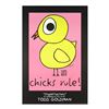 Image 1 : "Chicks Rule!" Fine Art Litho Poster Hand Signed by Renowned Pop Artist Todd Goldman.