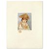 Image 1 : "Boy with Chicken" Limited Edition Lithograph by Edna Hibel (1917-2014), Numbered and Hand Signed wi