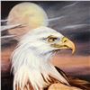 Image 2 : "Eagle Moon" Limited Edition Giclee on Canvas by Martin Katon, Numbered and Hand Signed with COA. Th