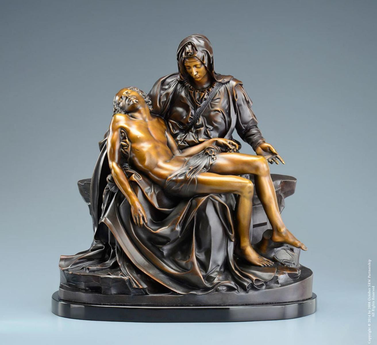 Michelangelo "Pieta” Lost Wax Bronze Sculpture