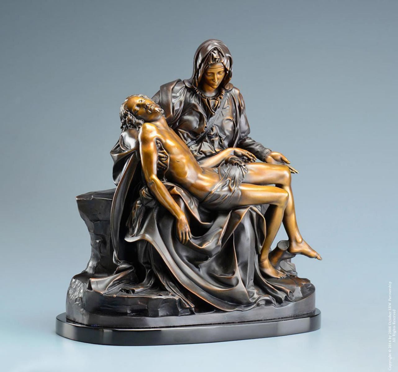 Michelangelo "Pieta” Lost Wax Bronze Sculpture