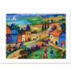 Image 1 : "The Village" Limited Edition Serigraph by Shlomo Alter, Hand Signed by the Artist with Certificate 