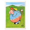 Image 1 : Xavier Cugat (1900-1990), "Fat Golfer" Limited Edition Lithograph, Numbered and Plate Signed with Le